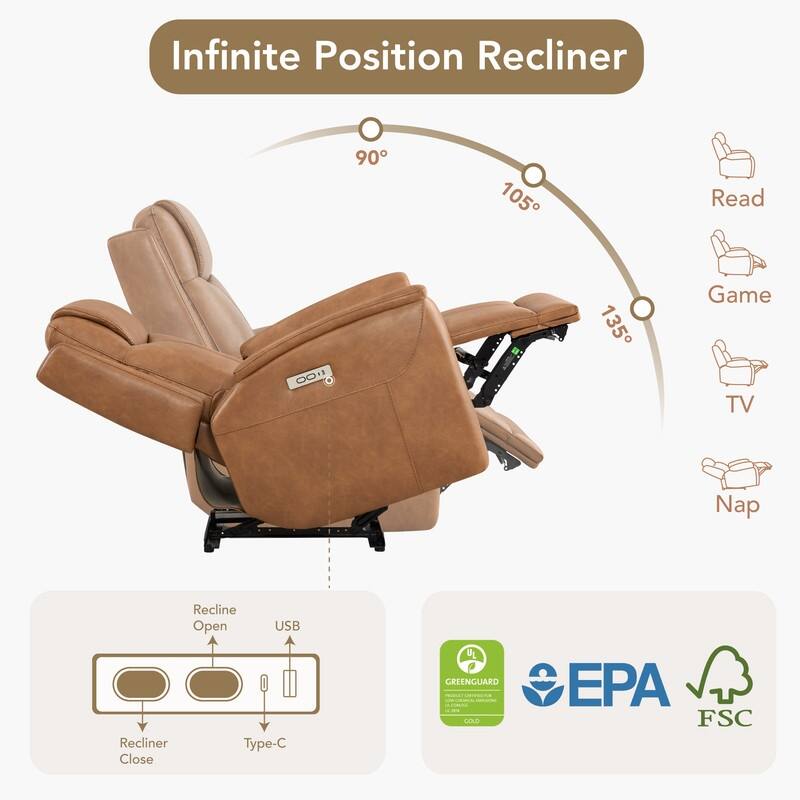 Spruce & Spring Zero Gravity Power Recliner Chair for Adults