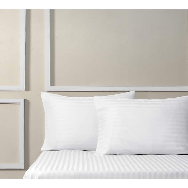 Brooks Brothers Sateen Stripe Cotton Sateen Pillowcase Pair