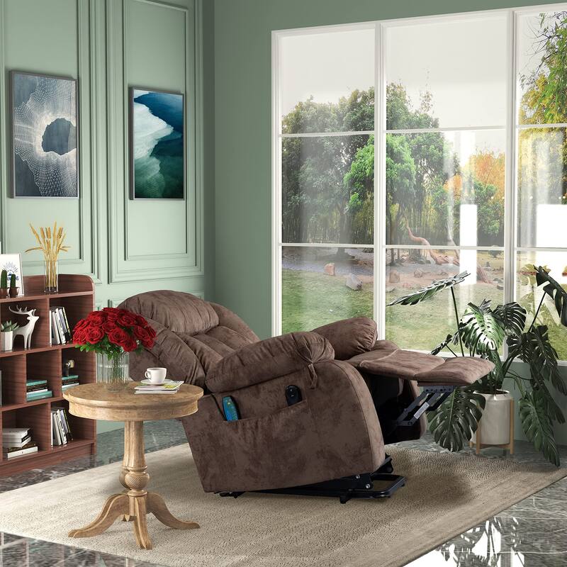 Lift Recliner Chair for Elderly with Massage & Heat with Side Pockets