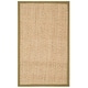 preview thumbnail 189 of 209, SAFAVIEH Natural Fiber Marina Basketweave Seagrass Rug 4' Square - Natural/Olive - Square
