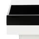 preview thumbnail 6 of 7, SAFAVIEH Wesley White/ Black Coffee Table - 35.4" x 35.4" x 11.8"