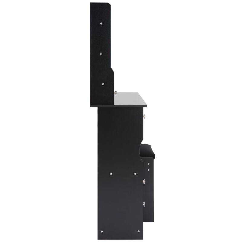 Small Space Vanity Desk with Left Drawer, High Capacity Storage, and Award-Winning Design