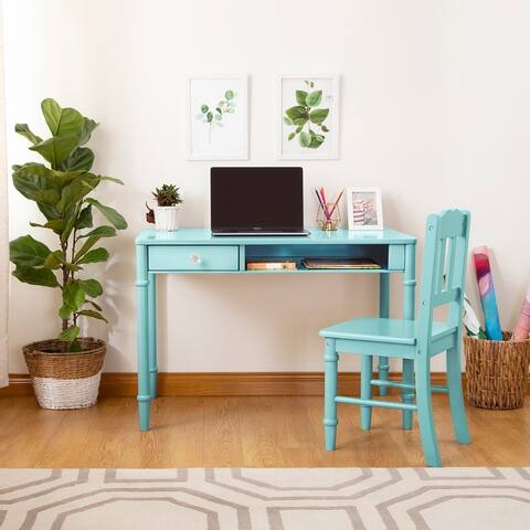 Guidecraft Kid's Dahlia Desk and Hutch with Chair
