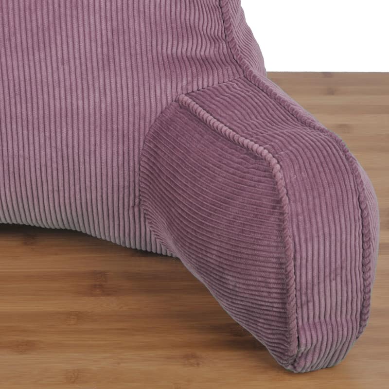 Cotton Corduroy Lounger Bed Rest Pillow Adjustable DIY Filling