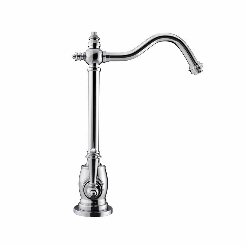 Whitehaus Collection Point of Use Instant Hot/Cold Water Drinking Faucet with Traditional Swivel Spout