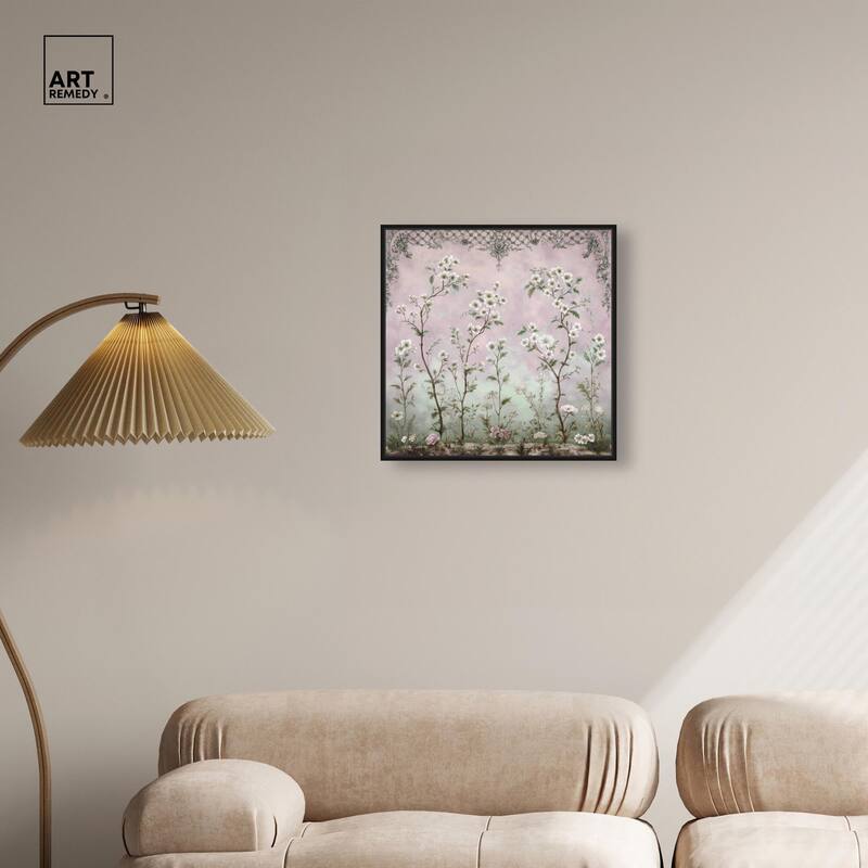 Floral Frieze in Fade Canvas by Art Remedy