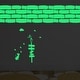 preview thumbnail 4 of 4, Walplus Peel and Stick Wall Stickers Glow In The Dark Cat Brick Decor