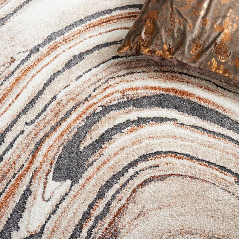 SAFAVIEH Cyrus Shag Tanwen Modern Abstract Rug