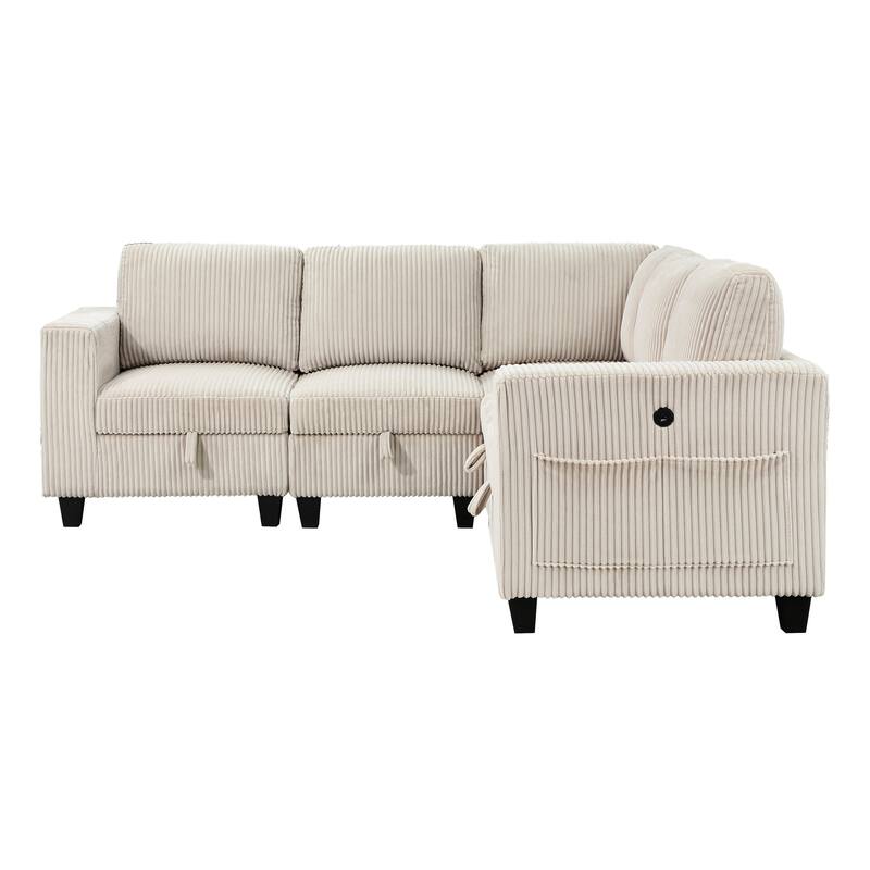 Kenlis 5-Piece Modular Sectional Sofa with Storage