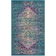 preview thumbnail 25 of 23, SAFAVIEH Madison Ellice Vintage Boho Oriental Rug 3' x 5' - Blue/Fuchsia - Rectangle