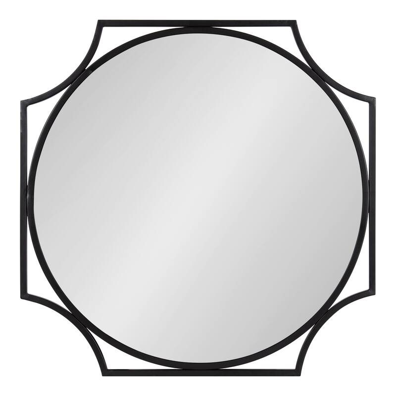 Kate and Laurel Rateau Scalloped Wall Mirror