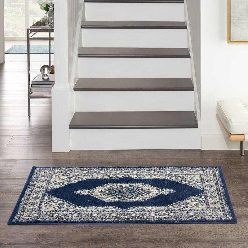 Nourison Cyrus Persian Floral Medallion Area Rug