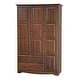 preview thumbnail 5 of 17, Palace Imports 100% Solid Wood Grand Wardrobe Armoire