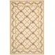 preview thumbnail 12 of 13, SAFAVIEH Hand-hooked Trellis Ivory Wool Rug 5'3" x 8'3" - Ivory - Rectangle
