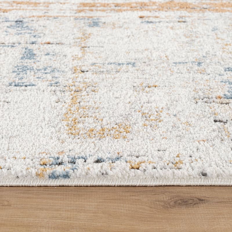 Multi-Tonal Rug for Living Room, Entryway, or Family Spaces - Easy to Clean and Comfortable Underfoot