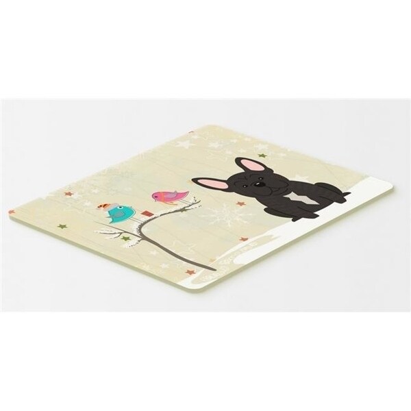 Carolines Treasures BB2481CMT Christmas Presents Between Friends French Bulldog Brindle Kitchen or Bath Mat 20 x 30