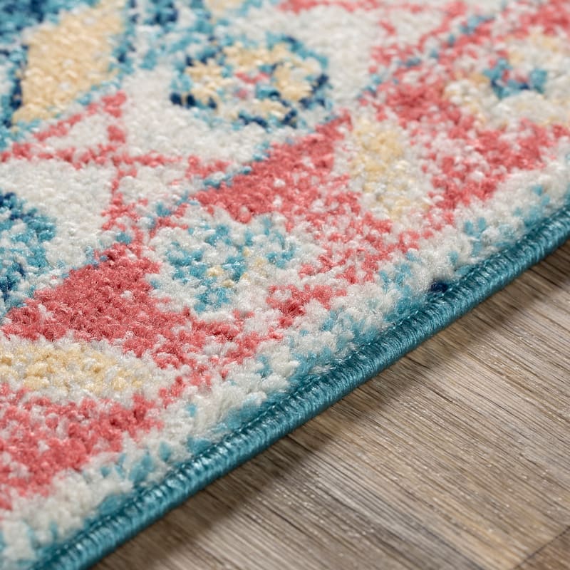 Livabliss Bruce Faded Tribal Medallion Area Rug