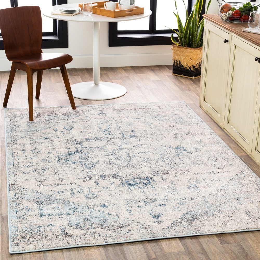 Livabliss Gabi Faded Traditional Medallion Area Rug