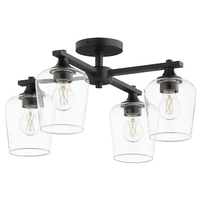 Quorum International 358-4 Veno 4 Light 22" Wide Semi-flush Ceiling
