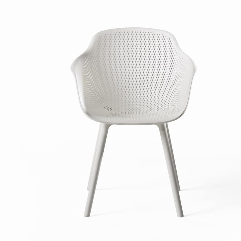 Lotus Outdoor Modern Dining Chairs (Set of 2) by Christopher Knight Home