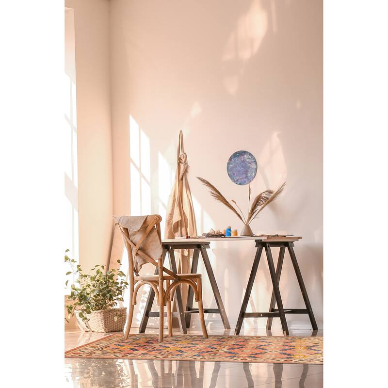 ECARPETGALLERY Hand-knotted Melis Copper Wool Rug - 3'2 x 6'9