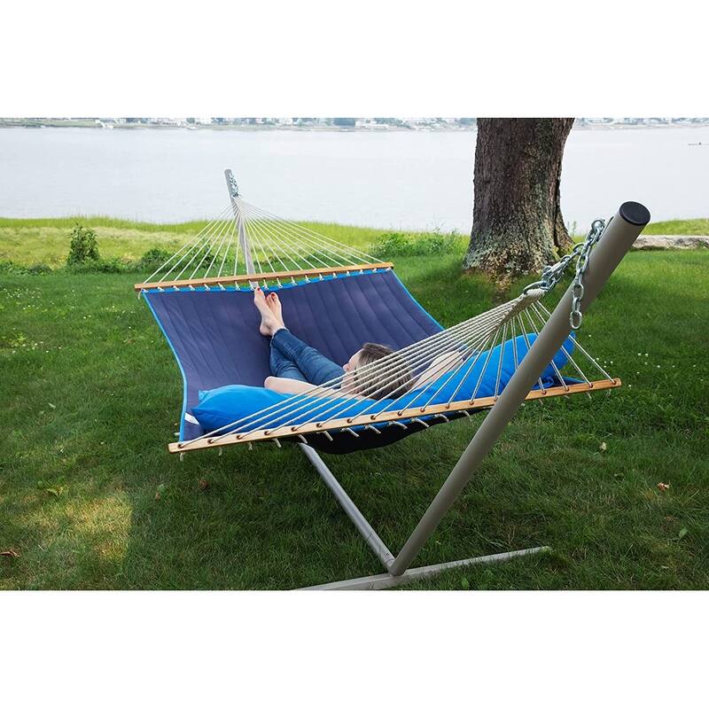 Ceara Patio Hammock Olefin Double Hammock Outdoor Patio Swing Chair - 2-Person