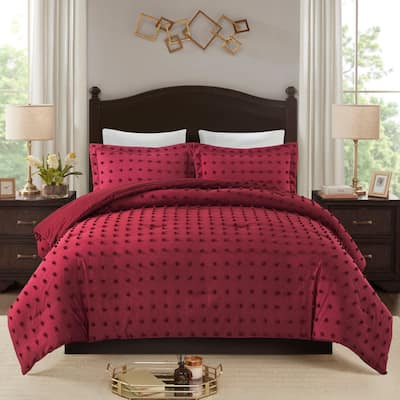 Tufted Design Jacquard Comforter Set