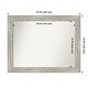 preview thumbnail 41 of 119, Dove Greywash Framed Non-Beveled Custom Wall Mirror, Bathroom Vanity Mirror Outer Size: 42 x 33