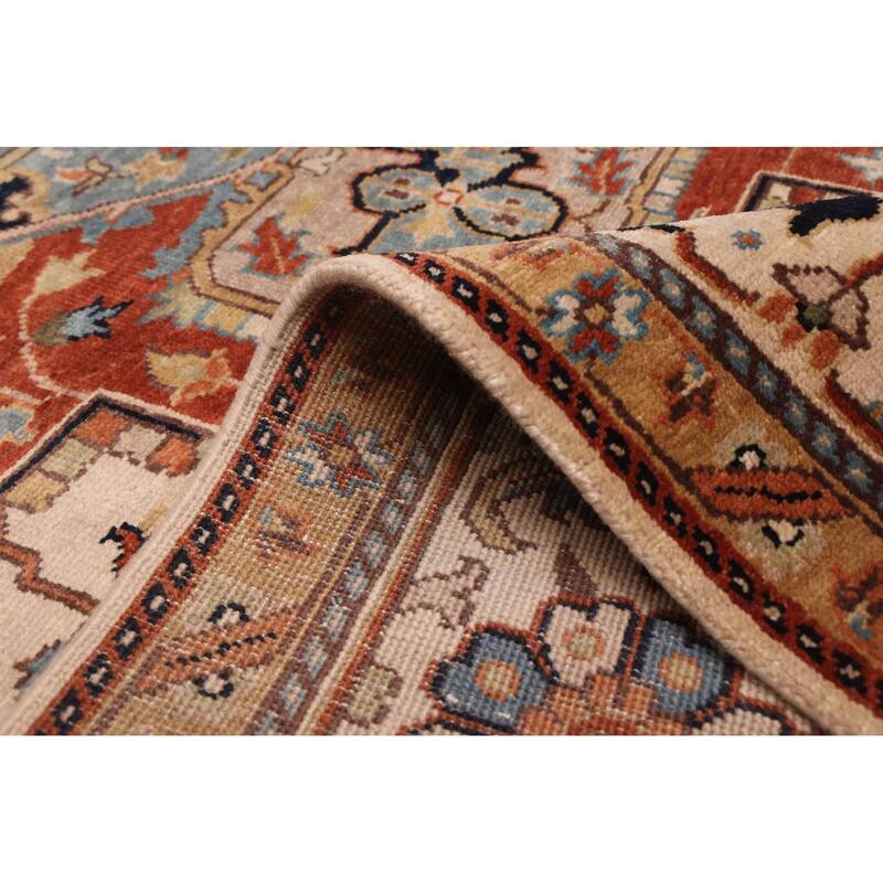 ECARPETGALLERY Hand-knotted Jules Sultane Ivory Wool Rug - 8'8 x 11'9