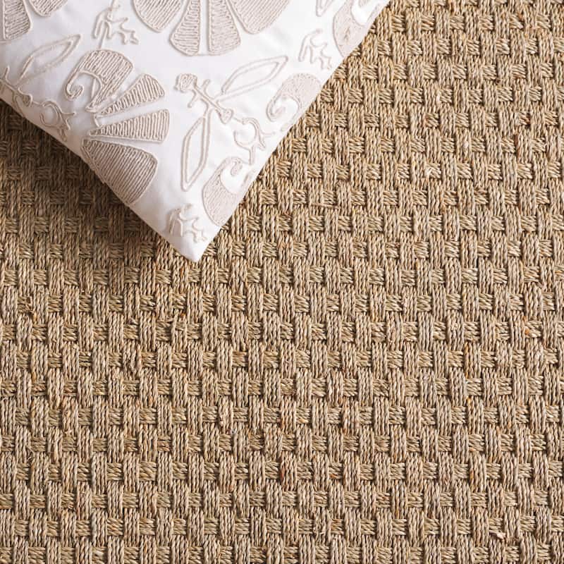 SAFAVIEH Natural Fiber Zymryd Basketweave Seagrass Rug