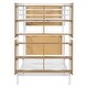 preview thumbnail 8 of 12, 2 In 1 Metal Twin Over Twin Bunk Bed with Storage Bookcase,Kids Bed Design