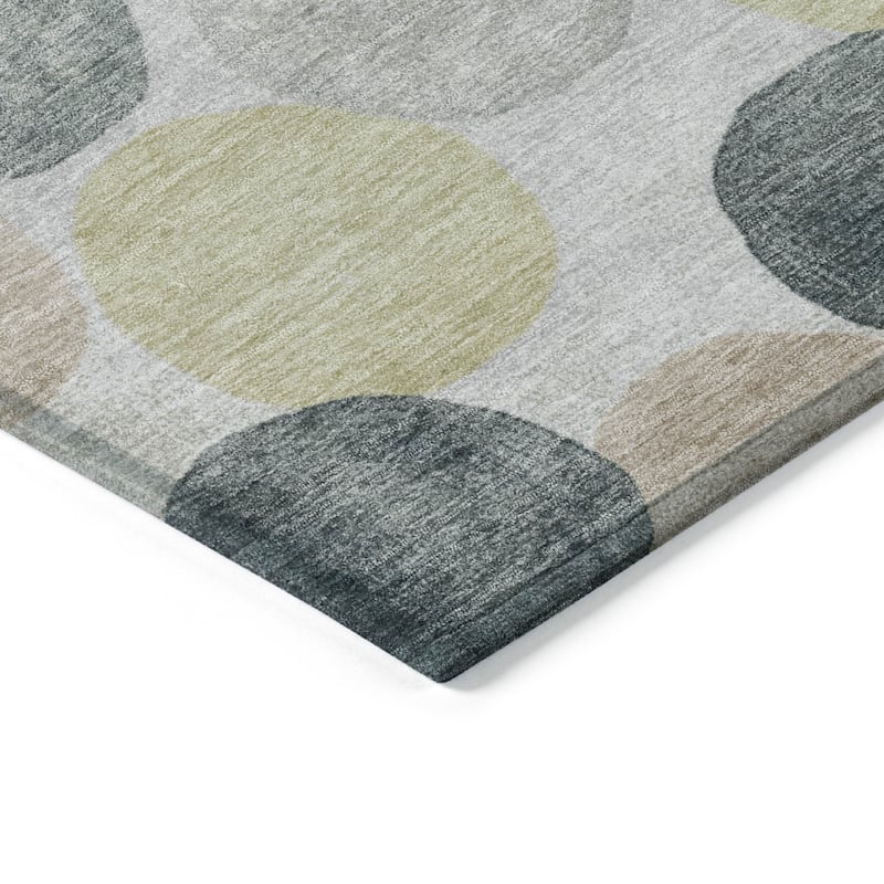 HomeRoots Geometric Transitional Rectangle Outdoor Rug