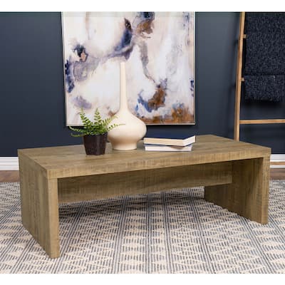 Rectangular Wood Coffee Table in Mango Finish