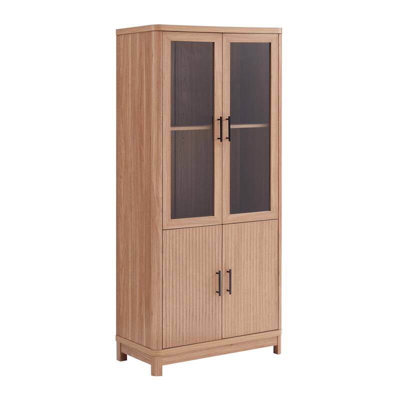 Manhattan Comfort Mid Century Modern Jodie Bookcase with Adjustable Shelves