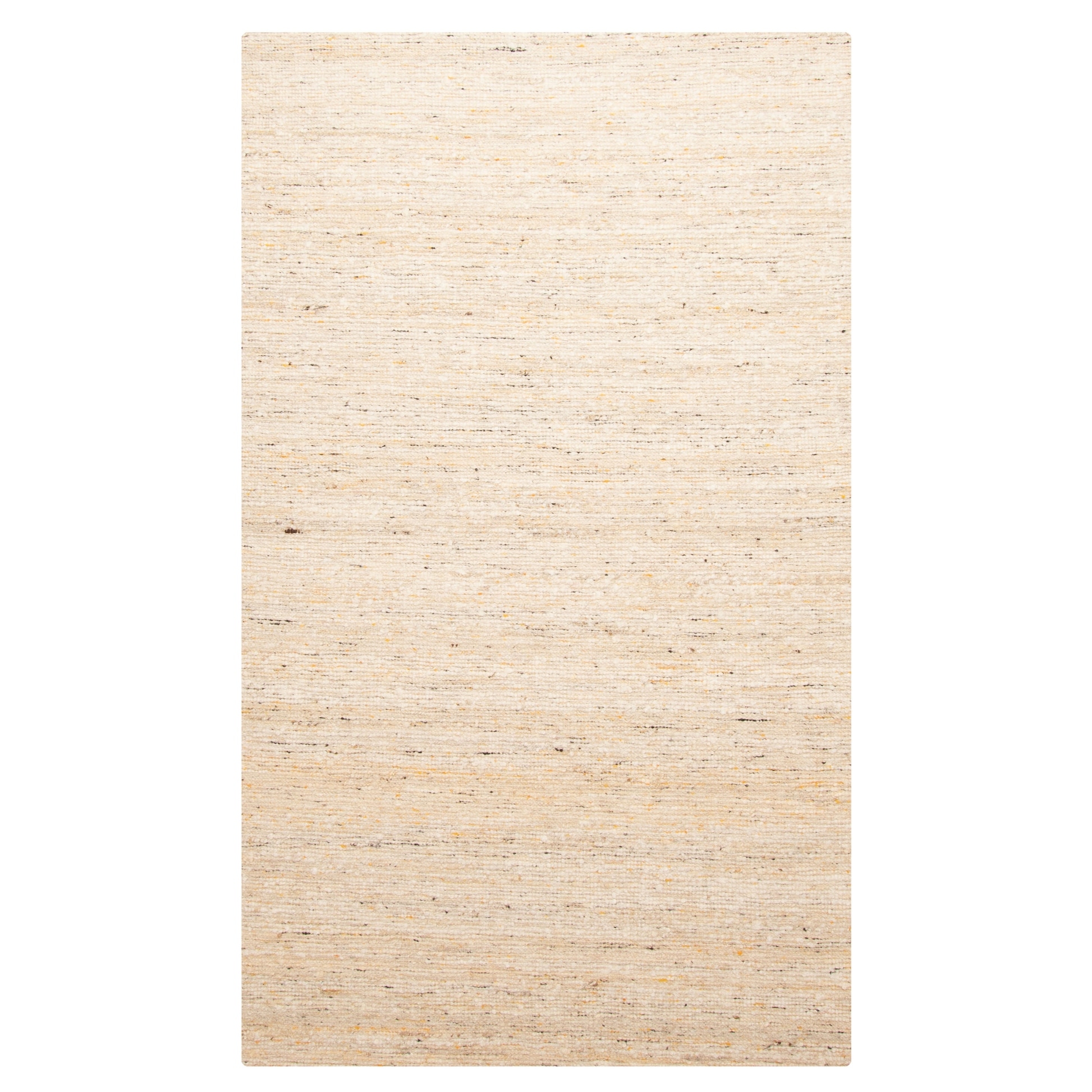 ECARPETGALLERY Braid weave Sienna Beige, Cream Wool Rug - 5'0 x 8'2