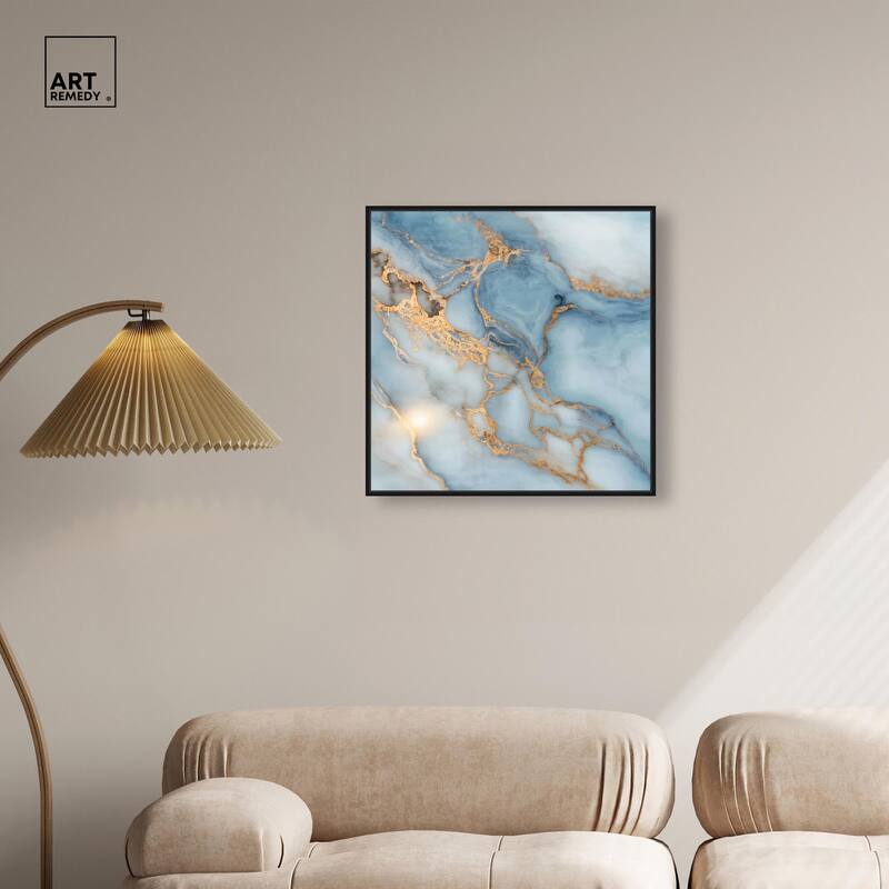 Azure Veins Canvas by Art Remedy