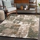 preview thumbnail 4 of 15, Artistic Weavers Alfie Abstract Colorblock Modern Shag Area Rug 5' 3" x 7' - Sage/Gold