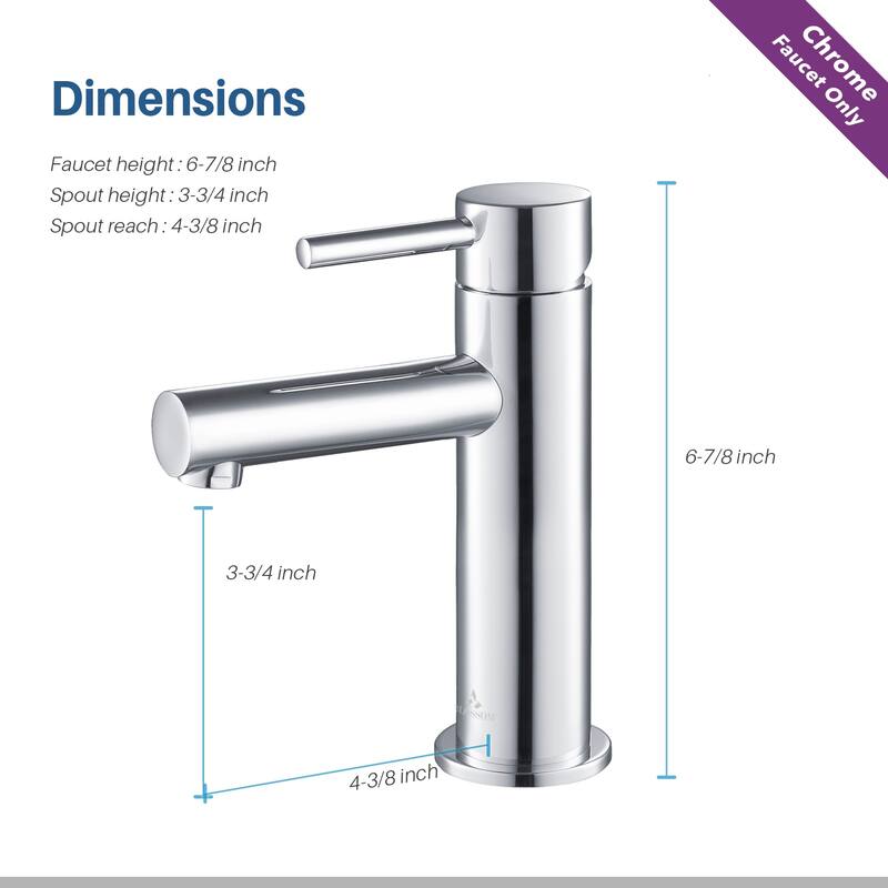 Solid Brass Leed Free Single Handle Bathroom Faucet