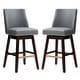 preview thumbnail 54 of 52, Pellebant 30.6'' H Solid Wood Swivel Bar Stool with Back