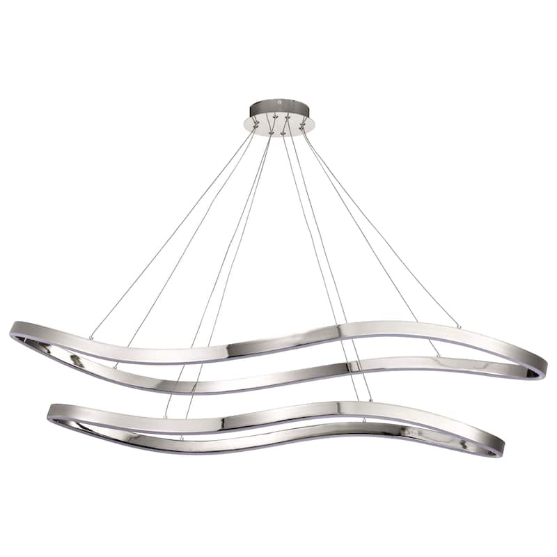 Sylas 48 Inch LED Pendant Polished Nickel Finish - Polished Nickel