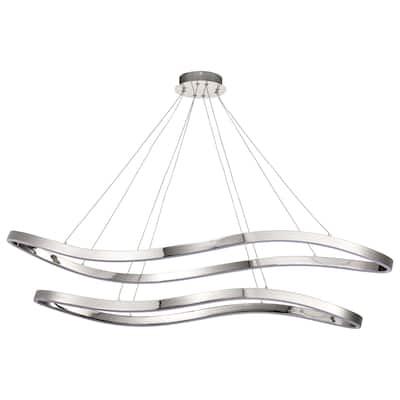 Sylas 48 Inch LED Pendant Polished Nickel Finish - Polished Nickel