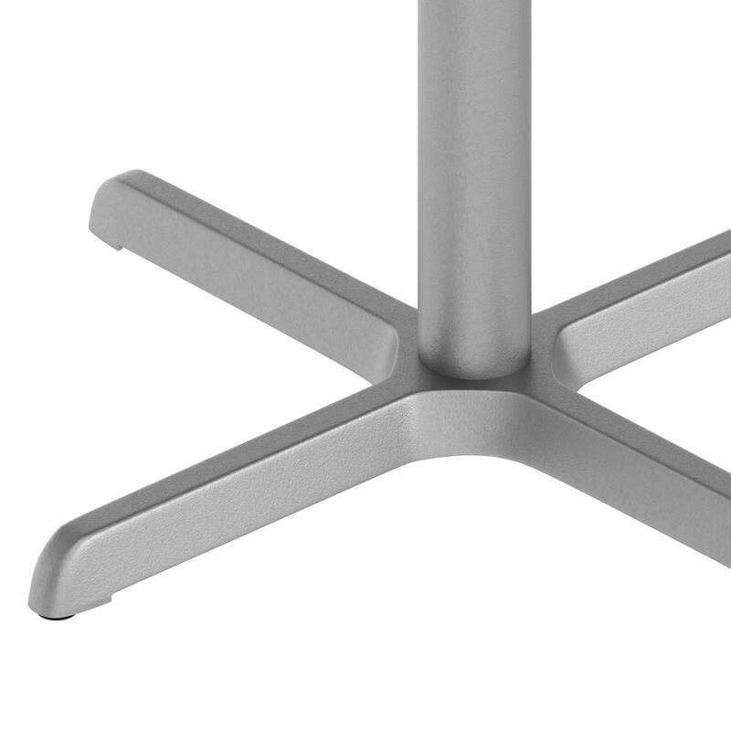 30" x 30" Restaurant Table X-Base with 3" Dia. Table Height Column - 30"D x 30"W x 28"H