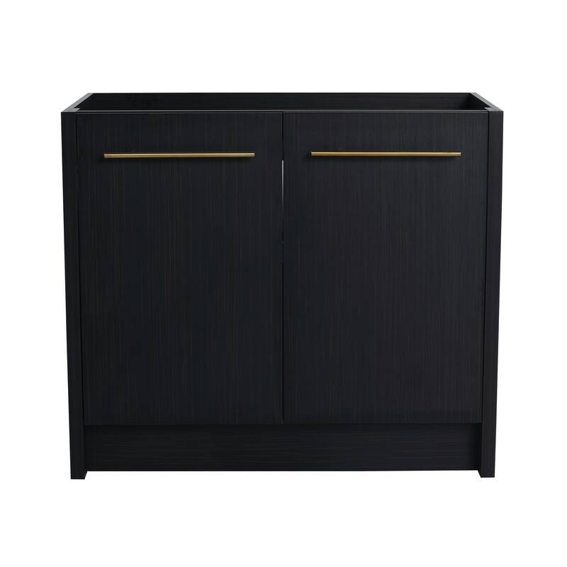 Modern 36 Inch Freestanding Bathroom Vanity Base without Sink, Bathroom Cabinet with Soft-Close Doors