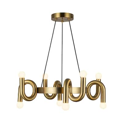 Alora Lighting CH420823BG Sadie 8 Light 24" Wide Ring Chandelier