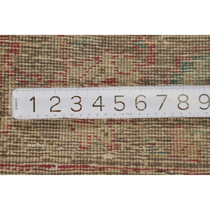 Distressed Tabriz Vintage Persian Area Rug Handmade Wool Carpet - 6'8" x 9'10"
