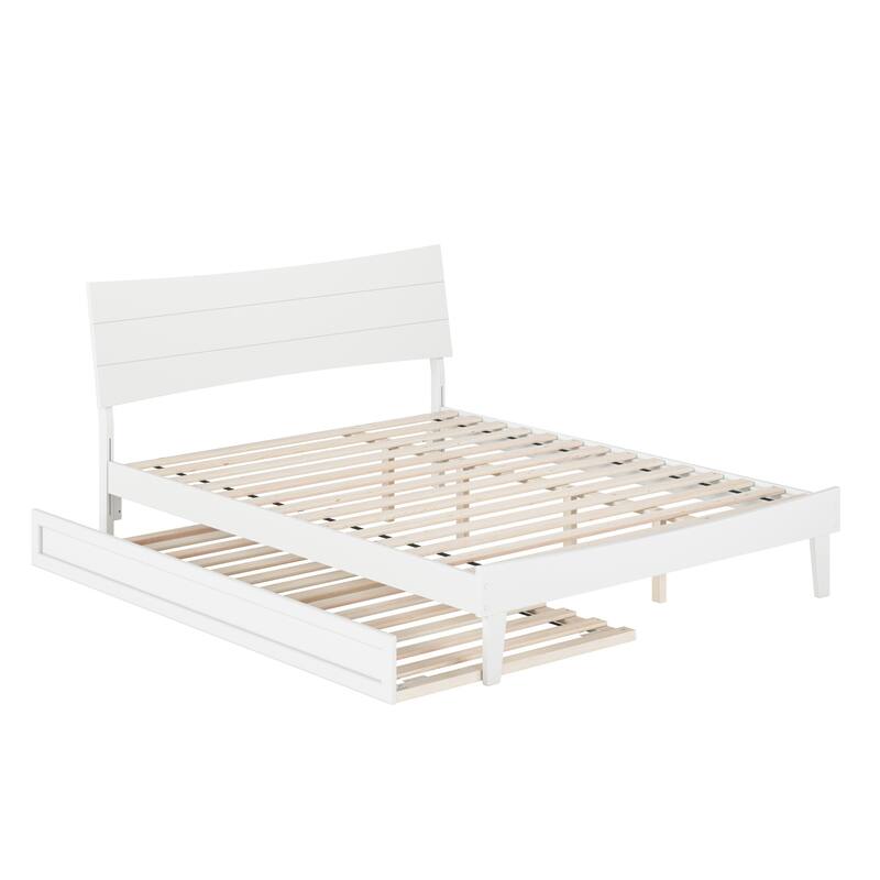 Phoenix Wood Platform Bed with Trundle