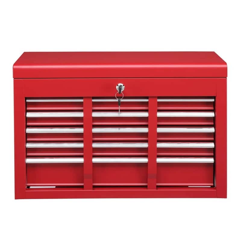 5 -Drawer Steel Top Chest in Red