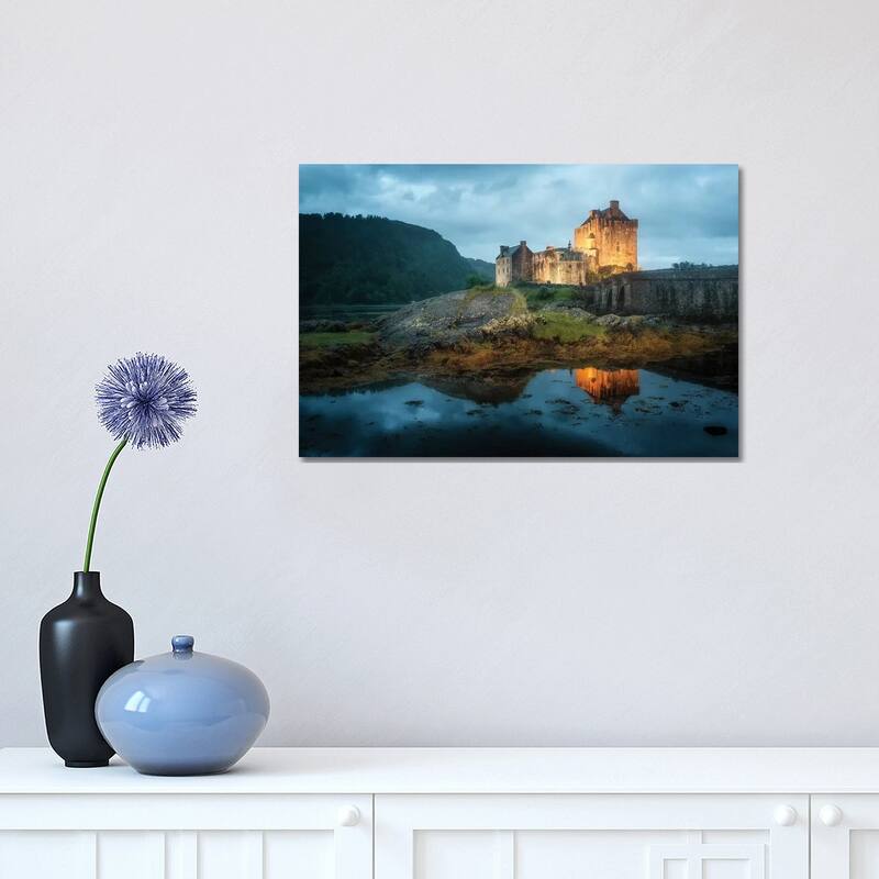 iCanvas "Eilean Donan Castle Scotland" by Philippe Manguin Canvas Print - 12x18x1.5