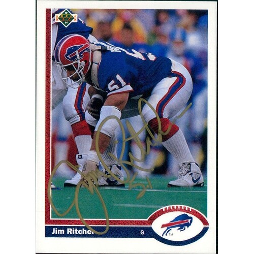 Shop Signed Ritcher Jim Buffalo Bills 1991 Upper Deck Football
