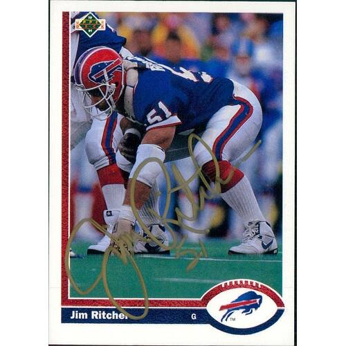 Shop Signed Ritcher Jim Buffalo Bills 1991 Upper Deck Football